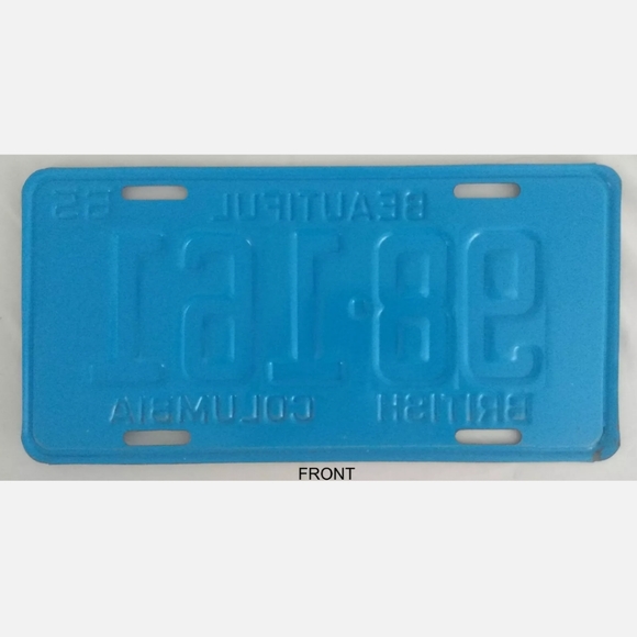 1965 Five Digit British Columbia License Plate - Picture 3 of 6